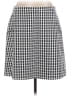 Halogen Houndstooth Gray Black Casual Skirt Size 12 - photo 1