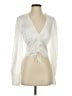 WAYF Ivory Long Sleeve Blouse Size S - photo 1