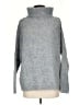 Free People Tweed Gray Turtleneck Sweater Size XS - photo 1