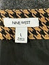 Nine West Houndstooth Brown Casual Skirt Size L - photo 4