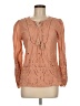 Adiva Orange Long Sleeve Blouse Size M - photo 1