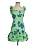 Likely 100% Polyester Tropical Green Cocktail Dress Size 0 - photo 1