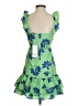 Likely 100% Polyester Tropical Green Cocktail Dress Size 0 - photo 2