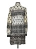 Chico's 100% Rayon Print Gray Casual Dress Size Sm (0) - photo 2