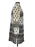Chico's 100% Rayon Print Gray Casual Dress Size Sm (0) - photo 4