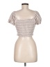 Caution to the Wind Tan Short Sleeve Top Size M (estimated) - photo 2