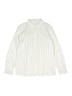 Unbranded 100% Cotton Stripes Ivory Long Sleeve Button-Down Shirt Size S (estimated, youth) - photo 1