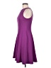Wisp Solid Purple Cocktail Dress Size 6 - photo 5