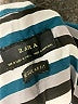 Zara Stripes Teal Long Sleeve Button-Down Shirt Size M - photo 7