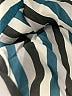 Zara Stripes Teal Long Sleeve Button-Down Shirt Size M - photo 8