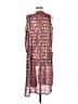 Lularoe 100% Polyester Burgundy Kimono Size M - photo 2