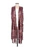Lularoe 100% Polyester Burgundy Kimono Size M - photo 1