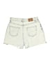 Zara 100% Cotton Ivory Denim Shorts Size 2 - photo 2