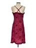 Express Paisley Multi Color Burgundy Cocktail Dress Size 5 - 6 - photo 2