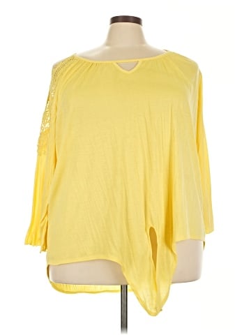 New York Laundry 3/4 Sleeve Top (view 1)