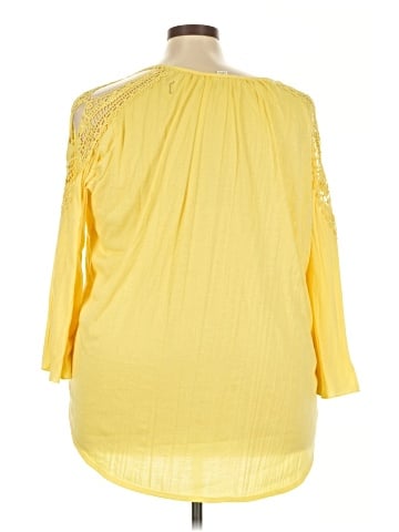 New York Laundry 3/4 Sleeve Top (view 2)