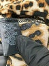 Bold Elements Animal Print Brown Long Sleeve Blouse Size L - photo 8