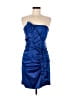 Gunne Sax 100% Polyester Blue Cocktail Dress Size 7 - photo 1