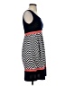 En Focus Studio Chevron-herringbone Solid Stripes Blue Casual Dress Size 4 - photo 4