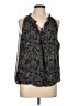 Max Studio 100% Polyester Black Sleeveless Blouse Size L - photo 1