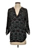Maurices 100% Polyester Chevron-herringbone Teal 3/4 Sleeve Blouse Size S - photo 1