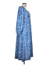 Kaeli Smith Print Blue Casual Dress Size L - photo 4