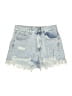 Shein Blue Denim Shorts Size 28 waist - photo 1