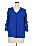 Brixon Ivy Blue 3/4 Sleeve Blouse Size M - photo 1