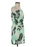Glam 100% Polyester Tropical Green Casual Dress Size S - photo 4