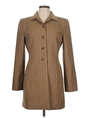 Linda Allard Ellen Tracy Wool Coat (view 1)