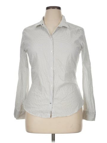 Zara Basic Long Sleeve Button-Down Shirt (view 1)