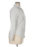 Zara Basic Polka Dots Silver Long Sleeve Button-Down Shirt Size XL - photo 4
