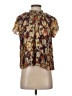 Let Me Be Brown Short Sleeve Blouse Size XS - photo 1