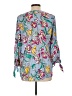 Apt. 9 100% Rayon Floral Blue 3/4 Sleeve Blouse Size L - photo 2