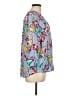 Apt. 9 100% Rayon Floral Blue 3/4 Sleeve Blouse Size L - photo 4