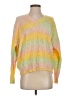 Main Strip Tie-dye Yellow Pullover Sweater Size S - photo 1