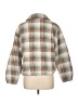 Lazy Sunday 100% Polyester Plaid Green Faux Fur Jacket Size L - photo 2