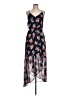 Sienna Sky 100% Polyester Floral Blue Black Casual Dress Size L - photo 1