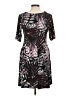 Roz & Ali Print Black Cocktail Dress Size 6 - photo 2