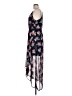 Sienna Sky 100% Polyester Floral Blue Black Casual Dress Size L - photo 5