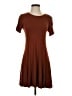 Forever 21 Solid Brown Casual Dress Size S - photo 1