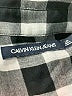 CALVIN KLEIN JEANS Checkered-gingham Gray Long Sleeve Button-Down Shirt Size L - photo 7