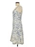 Aqua Paisley Blue Cocktail Dress Size L - photo 5