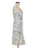 Aqua Paisley Blue Cocktail Dress Size L - photo 4