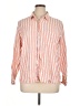 Universal Thread Stripes Orange Long Sleeve Button-Down Shirt Size XL - photo 1