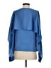 DKNY 100% Polyester Blue Long Sleeve Blouse Size XS - photo 2
