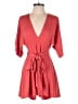 Express Solid Red Romper Size XS - photo 1