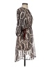Floreat 100% Polyester Paisley Gray Casual Dress Size XS - photo 4