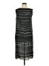 Max Mara 100% Silk Stripes Gray Casual Dress Size 12 - photo 1