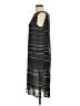 Max Mara 100% Silk Stripes Gray Casual Dress Size 12 - photo 5